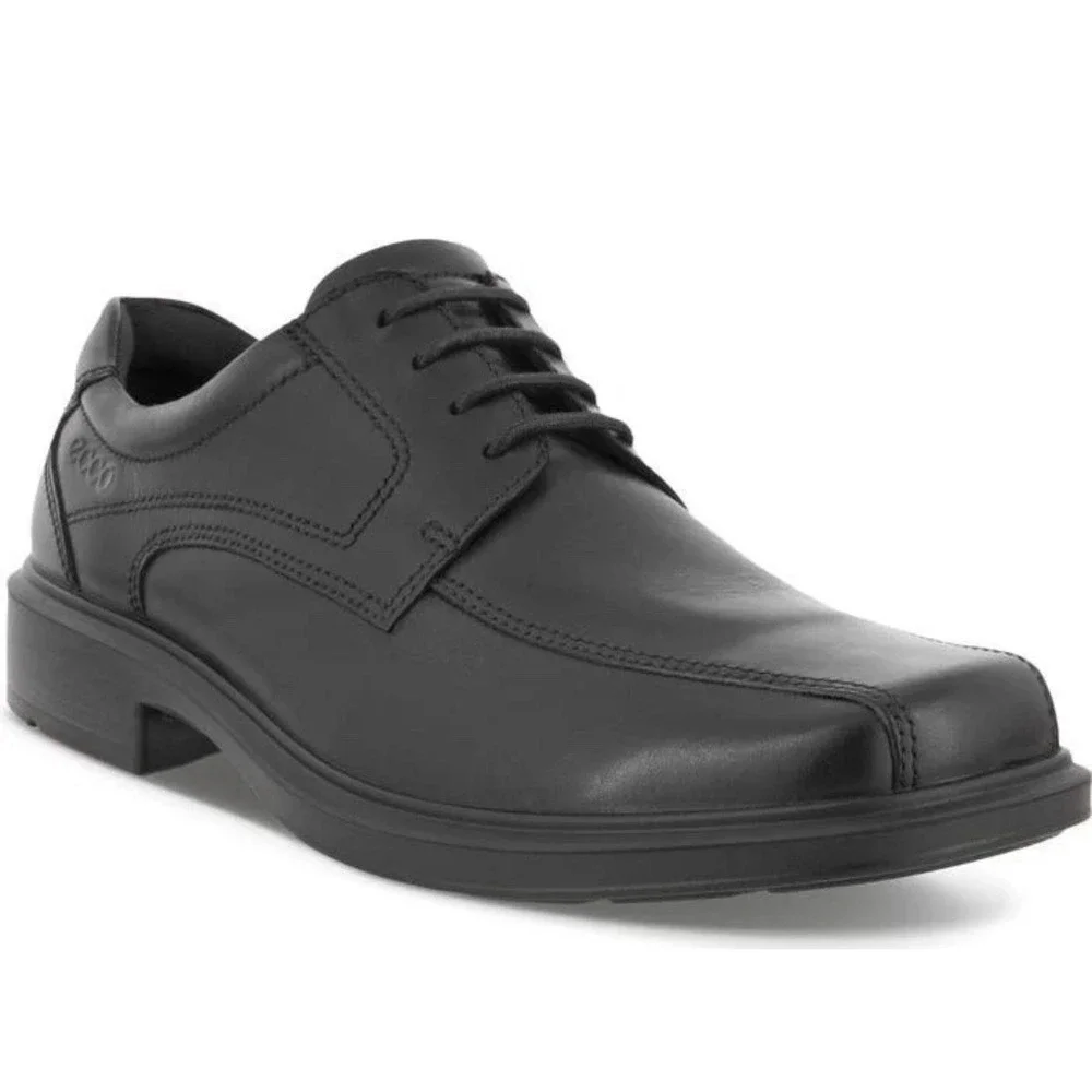 Ecco‎ Mens Helsinki Classic Black Oxford Derby Lace Shoes Size 44 US 10-10.5